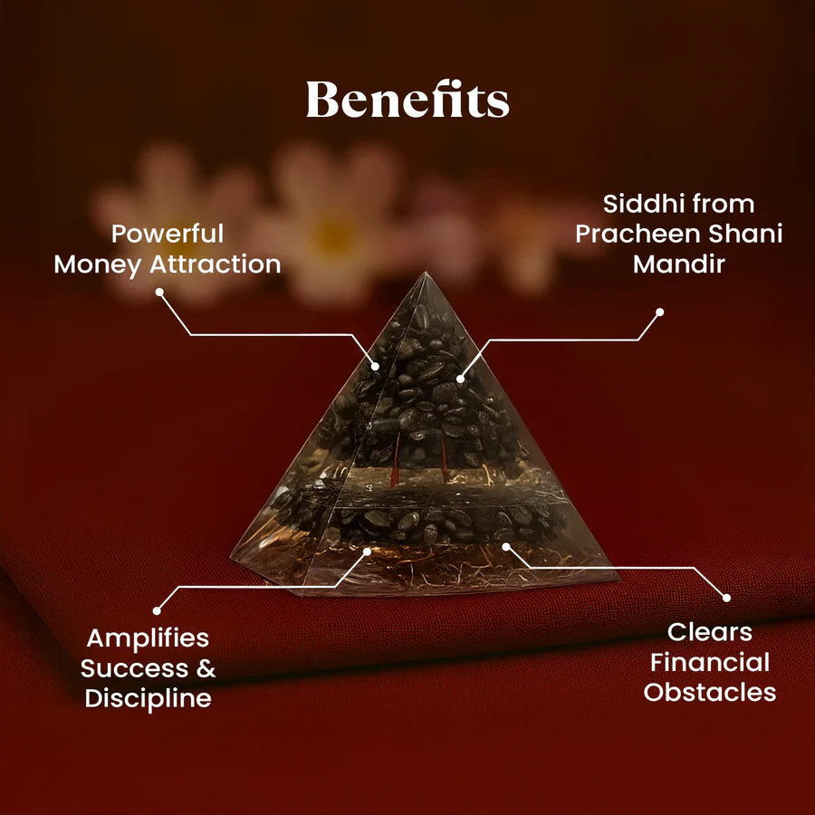 Siddh Pyrite Money Magnet Pyramid