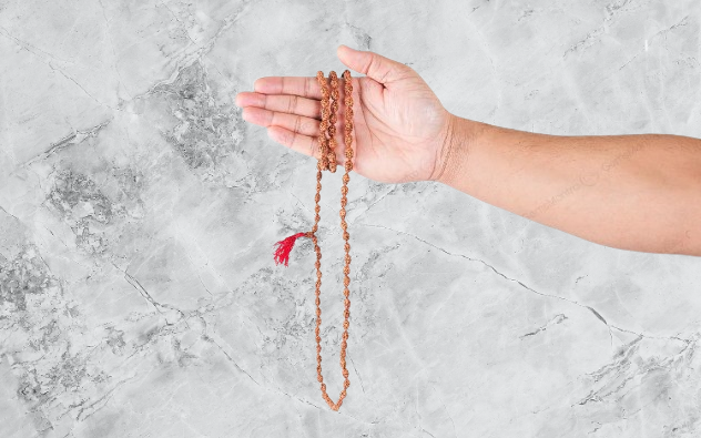 3 Mukhi Japa Rudraksha Mala