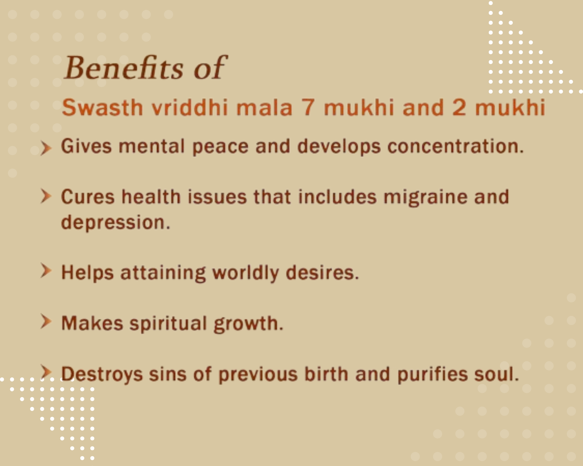 Swasth Vriddhi Mala - 7 Mukhi and 2 Mukhi Rudraksha